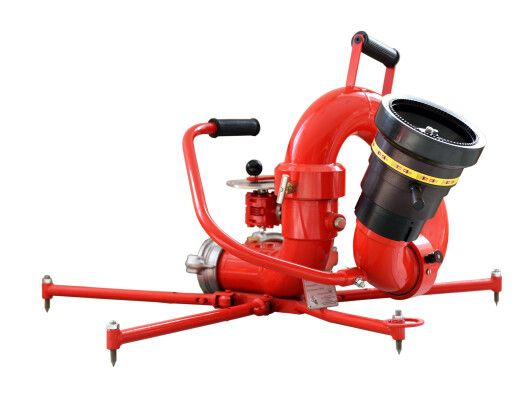 Пожарный лафетный ствол с осциллирующим устройством, с расходами 50, 60, 70 или 80 л/с, переносное исполнение ЛС-П60(50,70,80)Уо лафетный ствол переносной, с осциллятором