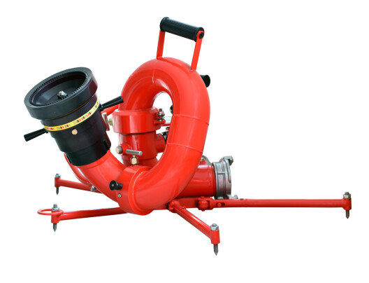 Пожарный лафетный ствол с осциллирующим устройством, с расходами 50, 60, 70 или 80 л/с, переносное исполнение ЛС-П60(50,70,80)Уо лафетный ствол переносной, с осциллятором