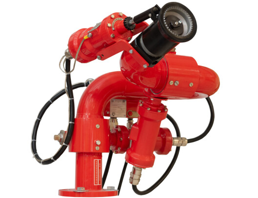 Пожарный робот во взрывозащищенном исполнении с программным управлением  ПР-ЛСД-С20(15,25)У-Ех пожарный робот