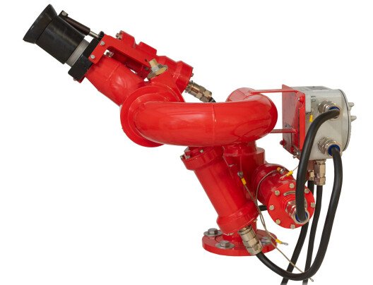 Пожарный робот во взрывозащищенном исполнении с программным управлением  ПР-ЛСД-С20(15,25)У-Ех пожарный робот