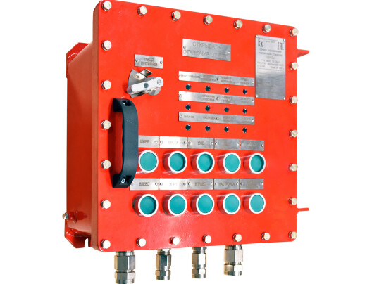Шкаф управления лафетными стволами во взрывозащищенном исполнении с приводами постоянного тока ШУ-Ех