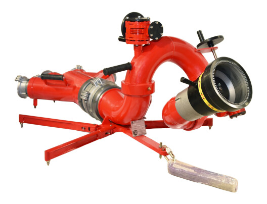 Ствол пожарный лафетный переносной ЛС-П80(90,100,125)У ЛС-П80(90,100,125)У ЭФЭР переносной лафетный пожарный ствол с коллектором