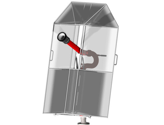 Ствол пожарный лафетный с теплозащитным экраном ЛС-С60(50,70,80)Утэ с теплозащитным экраном