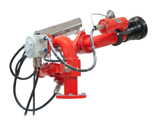 Пожарный робот во взрывозащищенном исполнении, с телекамерой ПР-ЛСД-С60(50,70,80)У-Ех-ТВ