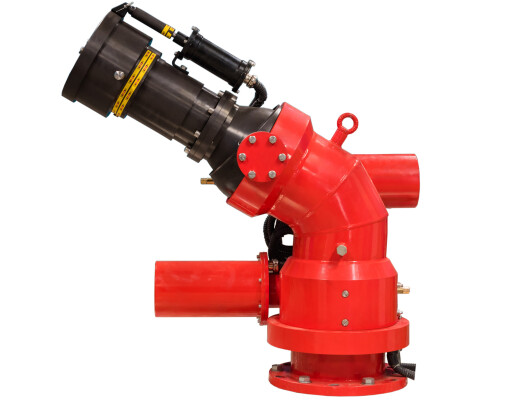 Лафетный ствол с расходами 100,200,250,330 л/с, шаровой конструкции, стационарный ЛСД-С330(100,200,250)Уш(Р)